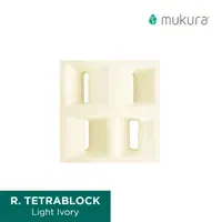 Roster Mukura 20 x 20 Tetrablock Light Ivory