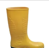 Sepatu Pengaman Petrova Karet Rubber - 41, Kuning