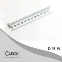 Jual Sudutan Tembok SCK Corner Bead UPVC PVC D15W - Panjang 2.2m