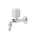 Wasser TB-030 Round Handle Wall Tap with Hose Connector
